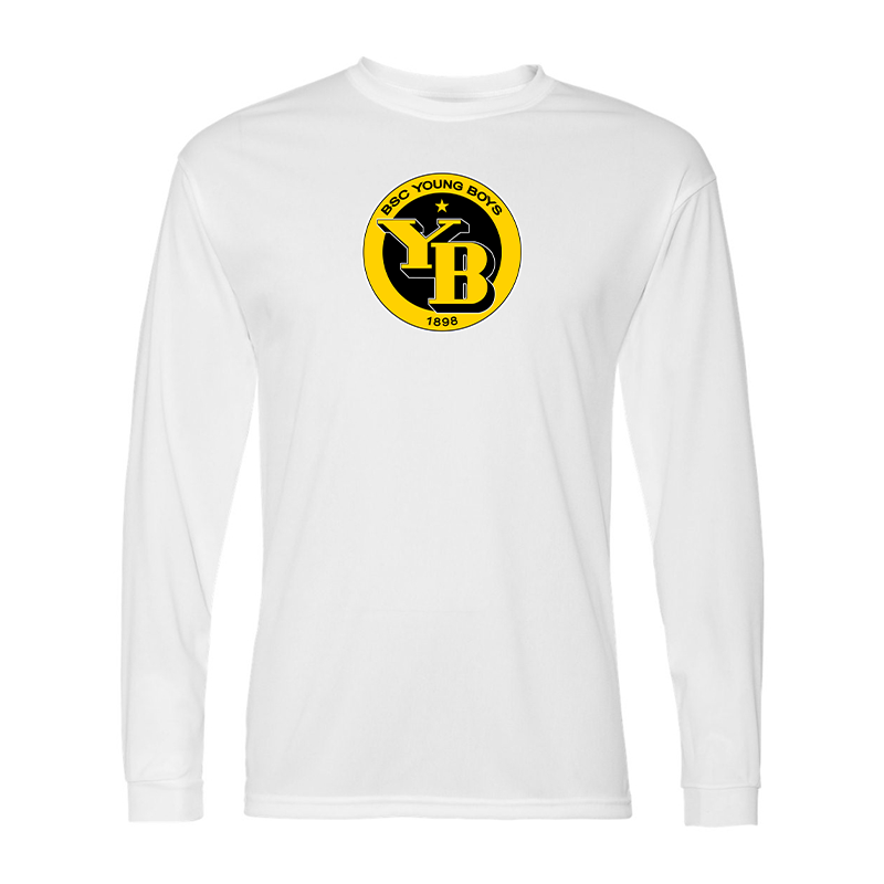 Men's  Young Boys Soccer Performance Long Sleeve T-Shirt